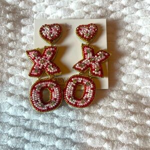 Brand new valentines beaded earrings! Loud and cute